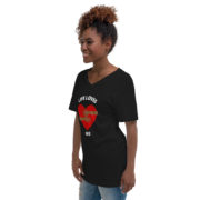 LIFE LOVES ME unisex v-neck t-shirt - Image 2