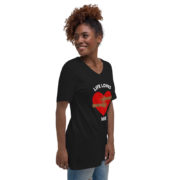 LIFE LOVES ME unisex v-neck t-shirt - Image 3