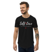 Self-Love is My Spiritual Practice Men's Curved Hem T-Shirt - Image 2